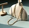 Xuqian Gold Plated Chunky Curb Chains for Women Bracelet Necklace Jewelry Making