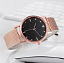 Black Mesh Band Watches Bling Dial Women Hand Watches Woman Watch