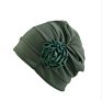 Colorful Women Chemo Cap Turban Headwear Church Hat Plain Single Flower Beanie