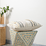 Ins Moroccan Style Lace Tufted Cotton Embroidered Pillow American Lace Tassel Sofa Cushion Cover