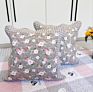Pastoral Cotton Pillowcase Quilted Sofa Pillow without Filling Office Living Room Bedside Cotton Pillow Cover