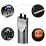 Windproof Pocket Size Electric Candle Usb Lighter with Upgraded Led Battery Display Safety Switch