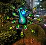 Garden Ornaments Peacock Bird Animal Shape Wind Spinners Outdoor Metal