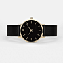 Japan Movt Quartz Watch Price Black Mesh Strap Gold Plated Ladies Watch