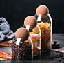 Lead-Free Glass Jar with round Cork Stopper Tea Sealed Jar Bar Counter Storage Flower Nectar Coffee Bean Display Bottle