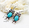 Owl Necklace Quick Jewelry Set Turquoise Sweater Earrings