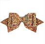 Shiny Leather Hair Accessories Ribbon Colorful Big Hair Bows Clips for Girls Kids