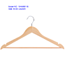 Yikai Style Non Slip Hangers Wooden Wardrobe Strong Coat Hanger