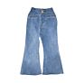Yk0651A Girls' Jeans Children's Casual Flared Pants Baby Wide-Leg Denim Trousers