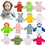 100% Cotton Terry Shark Hooded Bathrobe Children for Babies