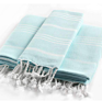 100% Cotton Yarn-Dyed Customized Stripe Beach Towel, Super Soft and Absorbent Turkish Peshtemal Towel
