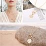 18K Gold Moon Star Lion Pendant Necklace Medallion Oval Link Chain Choker Layering Jewelry for Women Girls