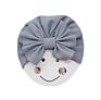 Cloth Soft Hedging Hood Baby Infant Beanie Solid Color Hats Girl Pullover Hat Newborn Bows Knot Hat