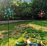 Garden Ornaments Peacock Bird Animal Shape Wind Spinners Outdoor Metal