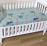 Guava Lotus Travel Crib Fitted Sheet with Name Grow Wild Crib Sheet Cotton Standard Crib Toddler Sheets