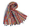 Vertical Stripe Twill Shawl Scarf for Woman