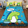 Cotton Cartoon Printed Duvet Cover Set Kid Bedding Set Big Size Kids Bedding Set