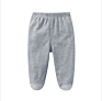 Pink Color Baby Legging 100% Cotton Feeted Pants with Customized Wear for 0-12M