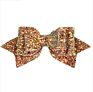 Shiny Leather Hair Accessories Ribbon Colorful Big Hair Bows Clips for Girls Kids