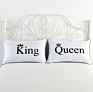 Style Foreign Trade Fast Selling Personality White Lovers Pillowcase Nantong Textile