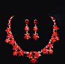 Wedding Bridal Jewelry Set Tiaras Ultra- Shiny Crystal Crown Necklace Earring Bride Headdress Hair Accessory Hair Jewelry Set