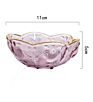 Sauce Dish Glass Small Plate Japanese-Style Hammer Head Pattern Cherry Blossom Glass Sauce Dish Small Dish Vinegar