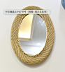 Rattan Mirror round Wall Hanging Pendant Wall Dressing Mirror Bathroom Mirror Woven Nordic Sunglasses Dream Catcher