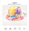 Tie-Dye Fisherman Hat Women Warm Basin Hat Popular Thick Plush Hat Men