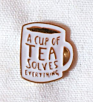 Soft enamel pin