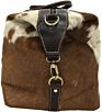 Cow Print Cowhide Leather Large Travel Tote Bag Duffle Overnight Weekend Bag Carry on Shoulder Bag