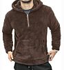 Mens Quarter Fleece Pullover Jackets Sherpa Fleece Jacket