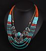 Seed Bead Choker Bib Necklace Handmade Vintage Ethnic Boho Multicolor Chains High Quanlity Necklaces Alloy Woman Support