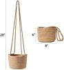 Cotton Rope Hanging Planter Woven Plant Basket Indoor Pot Macrame Plant Hangers Modern Storage Organizer Home Decor