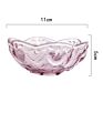 Sauce Dish Glass Small Plate Japanese-Style Hammer Head Pattern Cherry Blossom Glass Sauce Dish Small Dish Vinegar