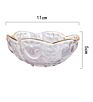 Sauce Dish Glass Small Plate Japanese-Style Hammer Head Pattern Cherry Blossom Glass Sauce Dish Small Dish Vinegar