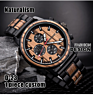 Arabic 1Moq Box Packaging Wood Watches for Men Private Label