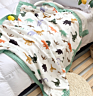 Os 100% Bamboo Fiber Organic Muslin Swaddle Blanket for Kids