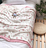 Os 100% Bamboo Fiber Organic Muslin Swaddle Blanket for Kids