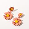 Flower Personality Small Fresh Petals Earrings Female Temperament Simple Metal Flower Stud Earrings