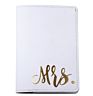 Couple Black and White Pu Passport Case Mrs Mr Passport Cover