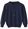 Girls Boys Knit Cardigan Sweater Kids School Uniform Long Sleeves
