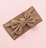 Organic Cotton Bow Knot Knitted Ribbed Baby Headband for Babies