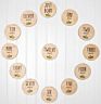 En71 13 Pieces Baby Monthly Milestone Wooden Cards Baby Registry & Shower Gifts Newborn Photography Props Double Sided