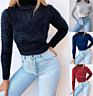 Autumn White Outfits Turtleneck Ladies Black Crop Top Women Long Sleeve Sweater