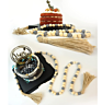 Wooden Beads Garland with Tassels, Modern Farmhouse Decor, Boho Home Decor Clearance