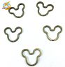 Customized Mickey Mouse Carabiner Key Split Ring Key Holder Keychain