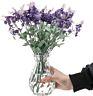 Elegant Diamond-Faceted Flower Vases Home Decoration Tabletop Decor,Tabletop Vase Design Clear Glass Frost or Clear Party Carton