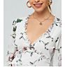 Fall Womens plus Size Clothing Women Clothes Deep V Neck Ruffle Long Sleeve Floral Elegant Mini Party Casual Dress