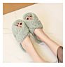 Luxury Classic Colorful Home Faux Fur Cross Band Slippers for Women