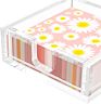 Cocktail Paper Napkin Holder Clear Decorative Cocktail Napkin Caddy Holder for Kitchen or Hotel Restaurant